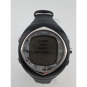 Polar F6 Digital Fitness Watch Women 40mm Case Black Band New Battery Watch Only